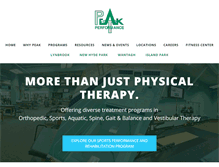 Tablet Screenshot of peakptfit.com